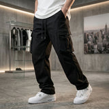 Orion™ Cargo-Hose aus Leichter Twill-Sarja mit Praktischen Utility-Taschen – Schwarz