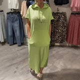 Nora™ Kleid mit Kapuze und funktionaler Fronttasche – Grün