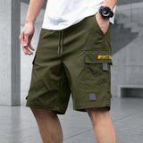 Brooklyn™ Cargo-Shorts mit Verstellbarem Kordelzug und Modernem Look – Dunkelgrün