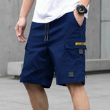 Brann - Hochwertige Cargoshorts im Utility-Stil – Dunkelblau