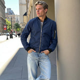 Dallas™ Bomberjacke im Urban Style – Dunkelblau