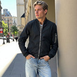 Dallas™ Bomberjacke im Urban Style – Schwarz