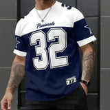 Endzone™-T-Shirt aus Premium-Jersey im Streetwear-Stil – Blau