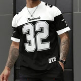 Endzone™-T-Shirt aus Premium-Jersey im Streetwear-Stil – Schwarz