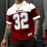 Endzone™-T-Shirt aus Premium-Jersey im Streetwear-Stil – Rot