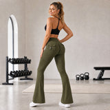 Beirute™-Leggings mit Hoher Taille und Po-formendem Effekt – Olivgrün