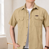 Abenteuer™ Hemd aus Baumwolle mit Utility Taschen – Beige