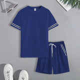 Nexor™-Set mit Kontrastierenden Details und Sportlich-Lässigem Stil – Blau