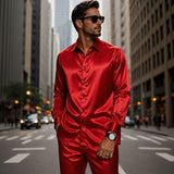 Signature™ Set mit seidig weichem, edlem Satin Gefühl – Rot