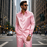 Signature™ Set mit seidig weichem, edlem Satin Gefühl – Rosa