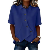 Frida | Leinenmix-Hemdbluse (1+1 GRATIS) – Marineblau