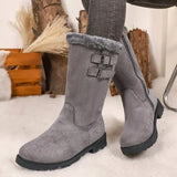 Genevieve™ Stiefel mit Gepolstertem Innenfutter und Mittelhohem Schaft – Grau
