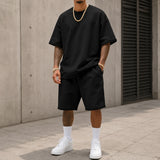 Adrian™ Set mit Cleanem Look und Weiter Passform – Scwarz
