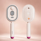 3-in-1 Elektrische Haarbürste – Reduziert Frizz, Glättet und Massiert Ohne Haarbruch – Pink
