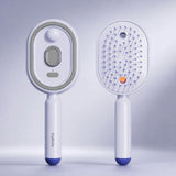 3-in-1 Elektrische Haarbürste – Reduziert Frizz, Glättet und Massiert Ohne Haarbruch – Blau
