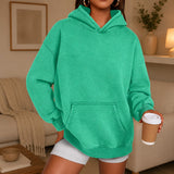 Kaja™ Oversize-Hoodie mit Kängurutasche – Grün