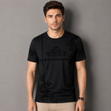 Vittore™ Baumwoll-T-Shirt mit modernem Print / Für einen modernen Look zu jedem Anlass – Schwarz