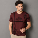 Vittore™ Baumwoll-T-Shirt mit modernem Print / Für einen modernen Look zu jedem Anlass – Rot