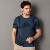 Vittore™ Baumwoll-T-Shirt mit modernem Print / Für einen modernen Look zu jedem Anlass – Blau