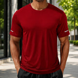 Falken™ Shirt mit UPF 50+ Sonnenschutz und DryFit-Technologie – Rot
