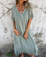 Marieke | Unser beliebtestes Boho-Sommerkleid – Grün