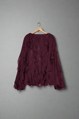 KIANA I PROMANTISCHE BLUSE – Violett