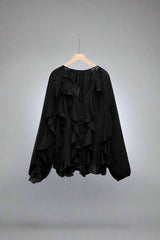 KIANA I PROMANTISCHE BLUSE – Schwarz