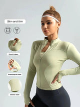Narin | Damen Fitness Jacke – Grün