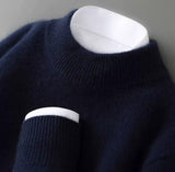 Pascal - Eleganter Cashmere-Pullover – Blau