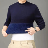 Everest™ Pullover mit hochwertigem Fleecefutter und hohem Kragen / Raffinierte Wärme mit maximalem Komfort, selbst an den kältesten Tagen! – Blau