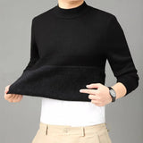 Everest™ Pullover mit hochwertigem Fleecefutter und hohem Kragen / Raffinierte Wärme mit maximalem Komfort, selbst an den kältesten Tagen! – Schwarz