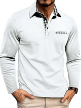 Herren-Poloshirt mit langarmdesign | Alltagstauglich – Blau