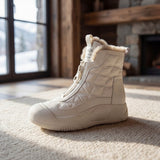 Winterbewegung™ - Stiefel mit Frontreißverschluss und Premium-Thermofutter – Beige