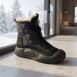Winterbewegung™ - Stiefel mit Frontreißverschluss und Premium-Thermofutter – Schwarz