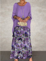 Elianna – Elegantes Maxikleid – Purple