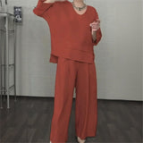 Valenne™ Premium Set aus Baumwoll-Leinen mit modernem Design – Rot