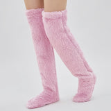 (KAUF 1, ERHALTE 2 GRATIS) Veloura™ Premium Kuschelsocken aus Weichem Plüschstoff – Rosa