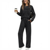 Softluxe™-Set im Lässig-Schicken Stil mit Minimalistischem Design – Schwarz