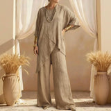 Serenza™-Set mit Asymmetrischem Design und Fließender Passform – Khaki