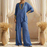 Serenza™-Set mit Asymmetrischem Design und Fließender Passform – Blau