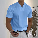 Aureon™-T-Shirt mit Schmaler Passform und Minimalistischem Design – Hellblau