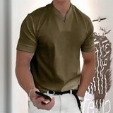 Aureon™-T-Shirt mit Schmaler Passform und Minimalistischem Design – Olivgrün