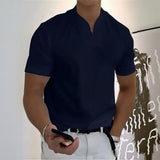 Aureon™-T-Shirt mit Schmaler Passform und Minimalistischem Design – Dunkelblau