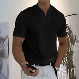 Aureon™-T-Shirt mit Schmaler Passform und Minimalistischem Design – Schwarz