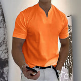Aureon™-T-Shirt mit Schmaler Passform und Minimalistischem Design – Orange