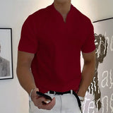 Aureon™-T-Shirt mit Schmaler Passform und Minimalistischem Design – Rot
