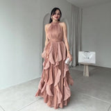 Avelora™ Kleid mit Raffiniertem Design und Eleganter Bewegung – Zartrosa