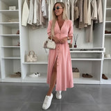 Solvera™ Kleid mit modellierender Passform und eleganter Präsenz – Rosa