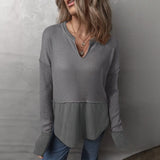 Elowen™-Bluse mit Modernem Schnitt und Lässig-Schickem Stil – Grau