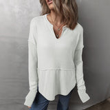 Elowen™-Bluse mit Modernem Schnitt und Lässig-Schickem Stil – Weiß